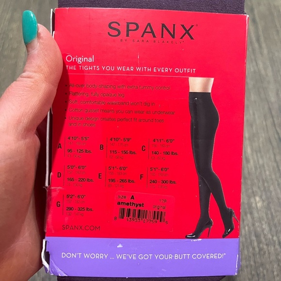 NWT Spanx Womens Tight-End Tights Original Shapewear Bodyshaping Amesthy Size A - Picture 3 of 4